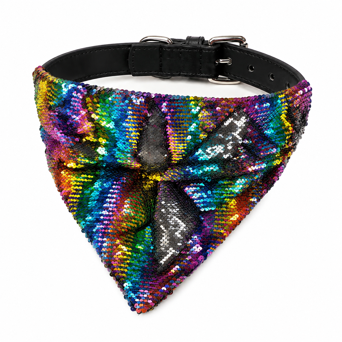 Glam Holographic Sequin Bandana Necklace