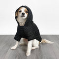 Silver Striped Dog Hoodie