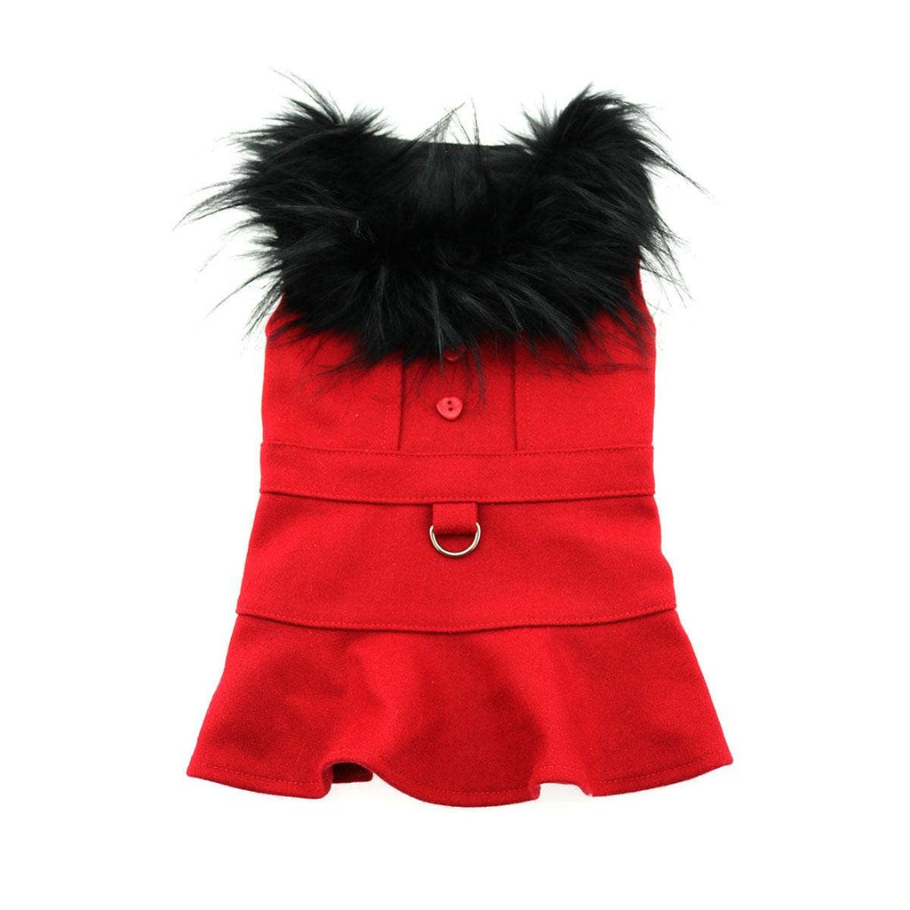 Scarlet Elegance Wool Coat
