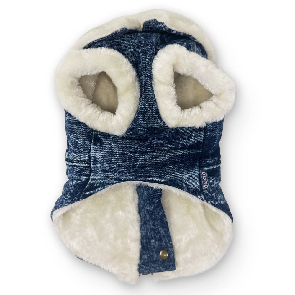 Furry Runner Denim Coat