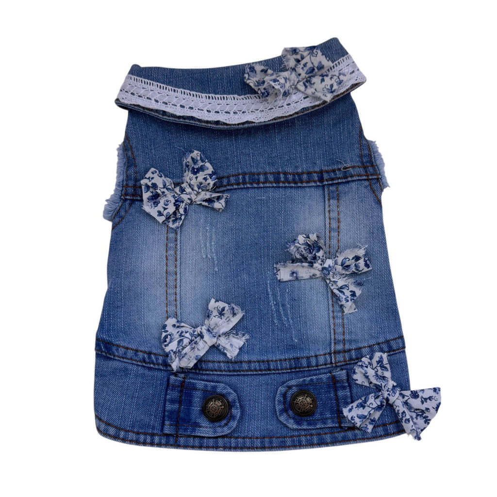Blue Vest with Blue Mini Bows