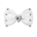Crystal Heart Rhinestone Bow