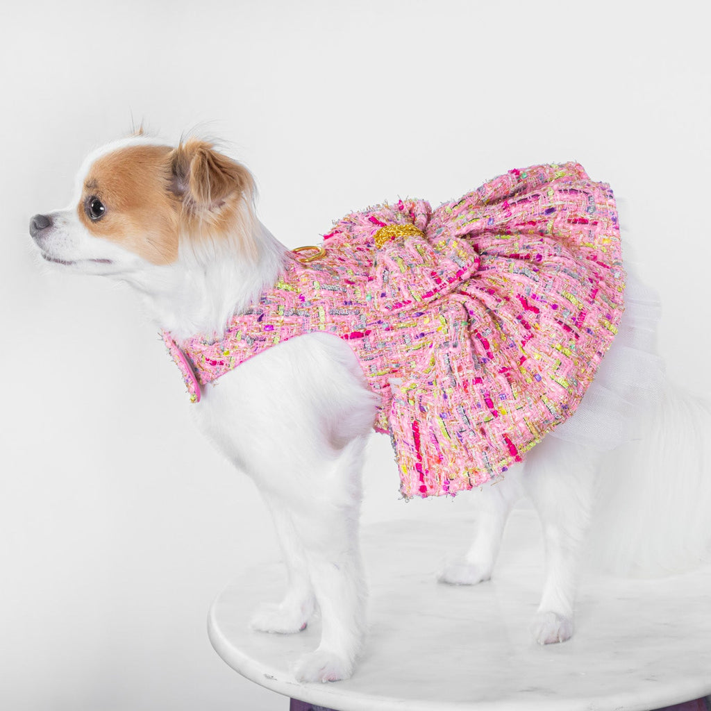 Parisian Tweed Luxury Harness Dress