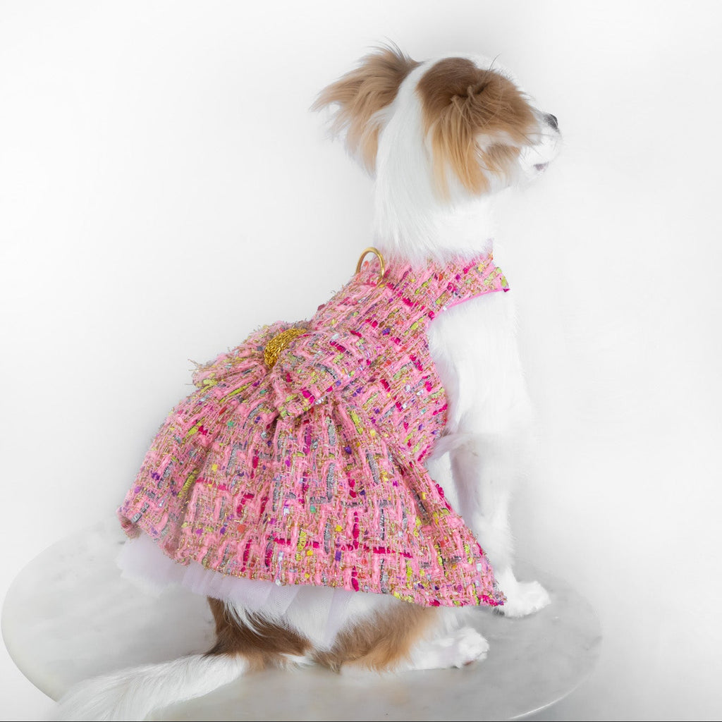 Parisian Tweed Luxury Harness Dress