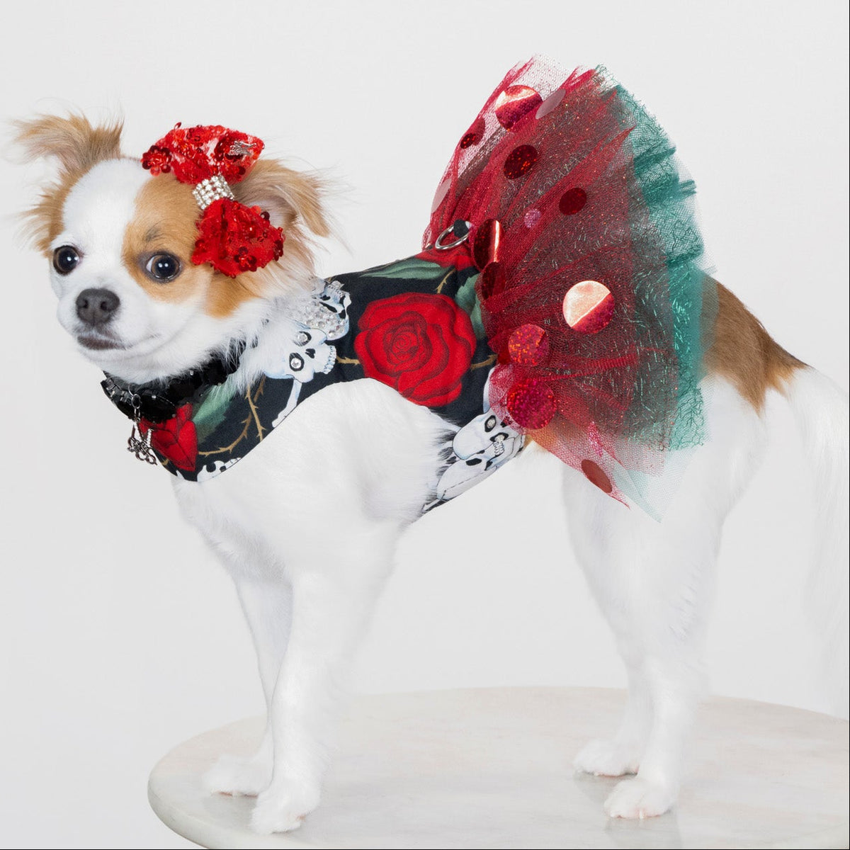 Skulls & Roses Punk Rock Tutu Dress