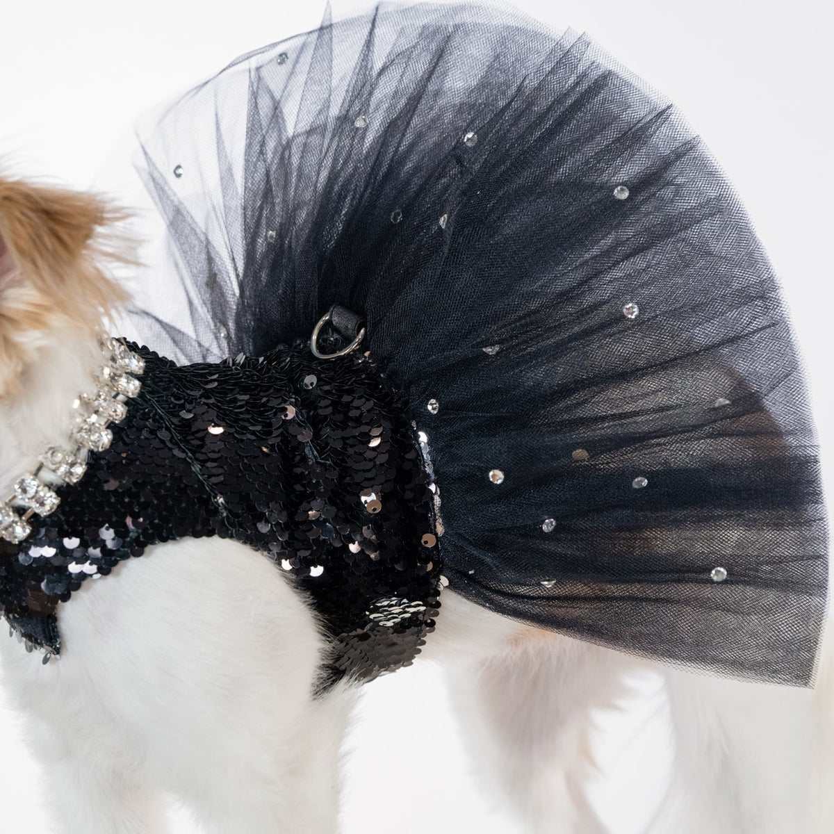 Black Glitter Sparkle Tutu Dress