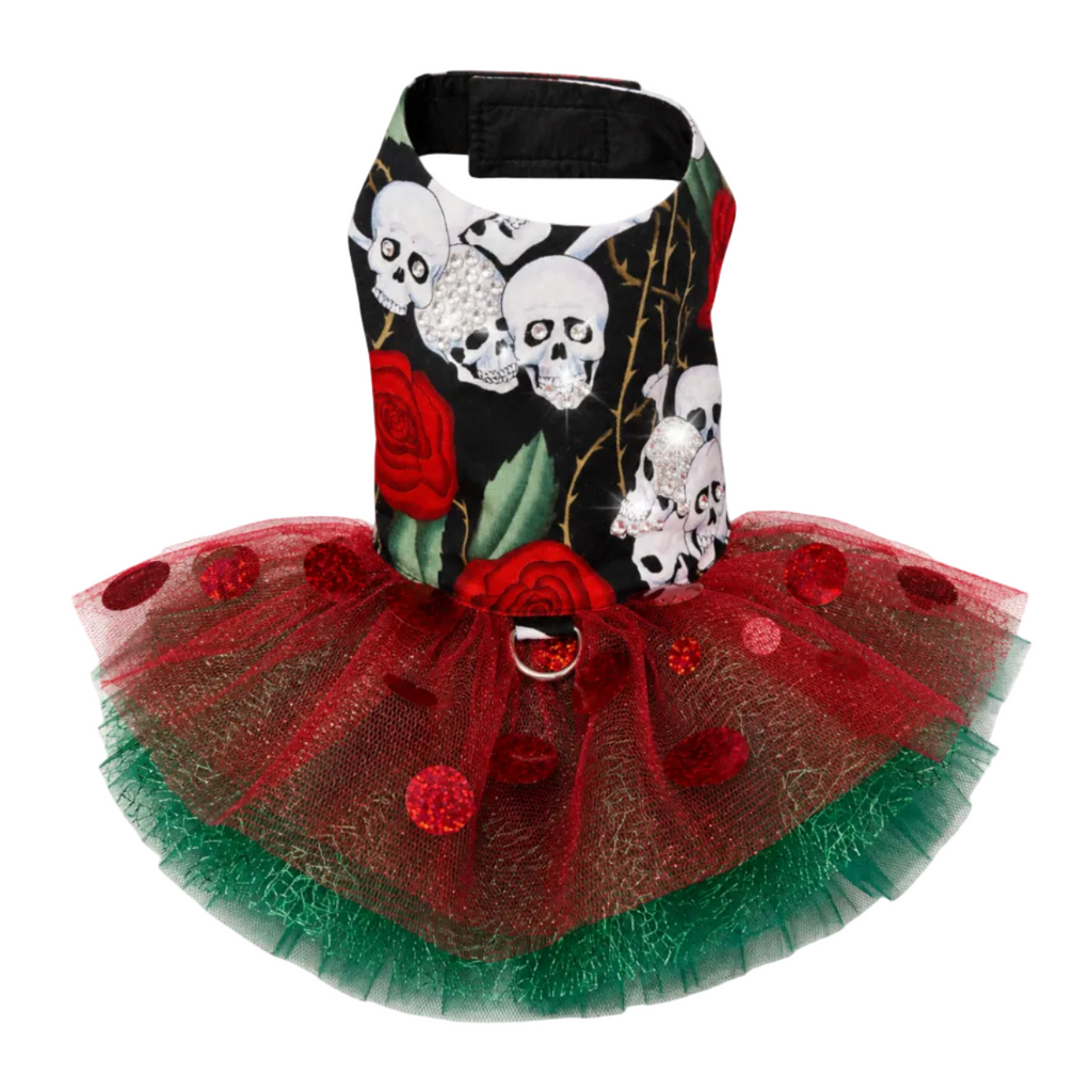 Skulls & Roses Punk Rock Tutu Dress