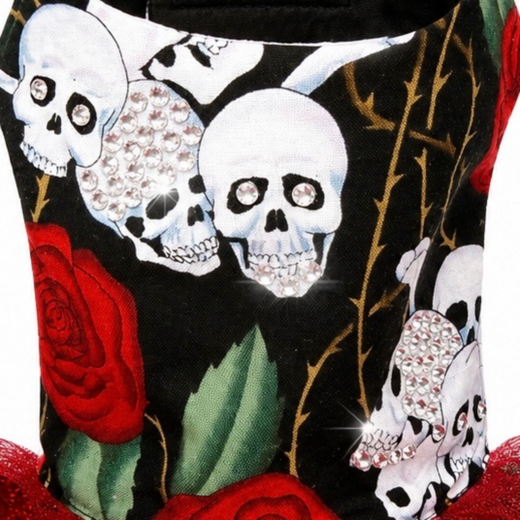 Skulls & Roses Punk Rock Tutu Dress