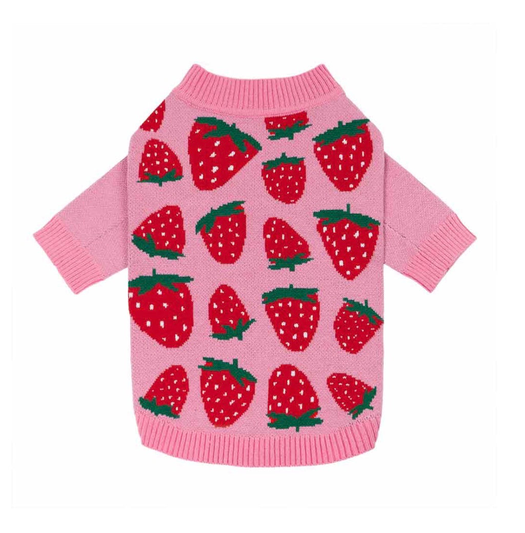 Sweet Strawberry Knit Sweater