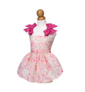 Ruffle Floral Embroidered Dress