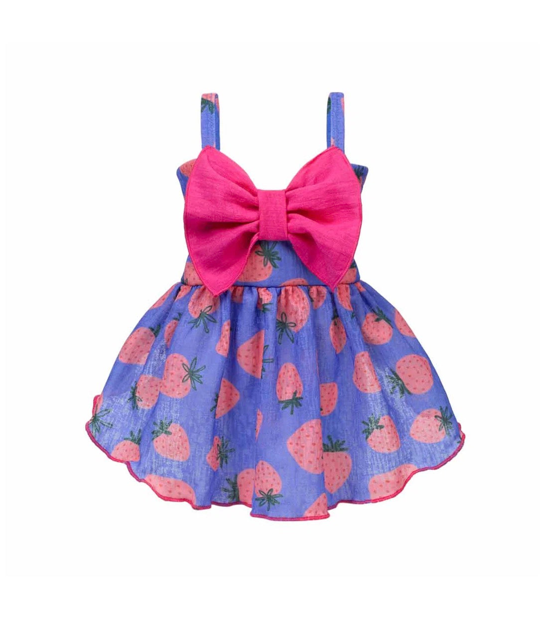Bowknot Strawberry Dress
