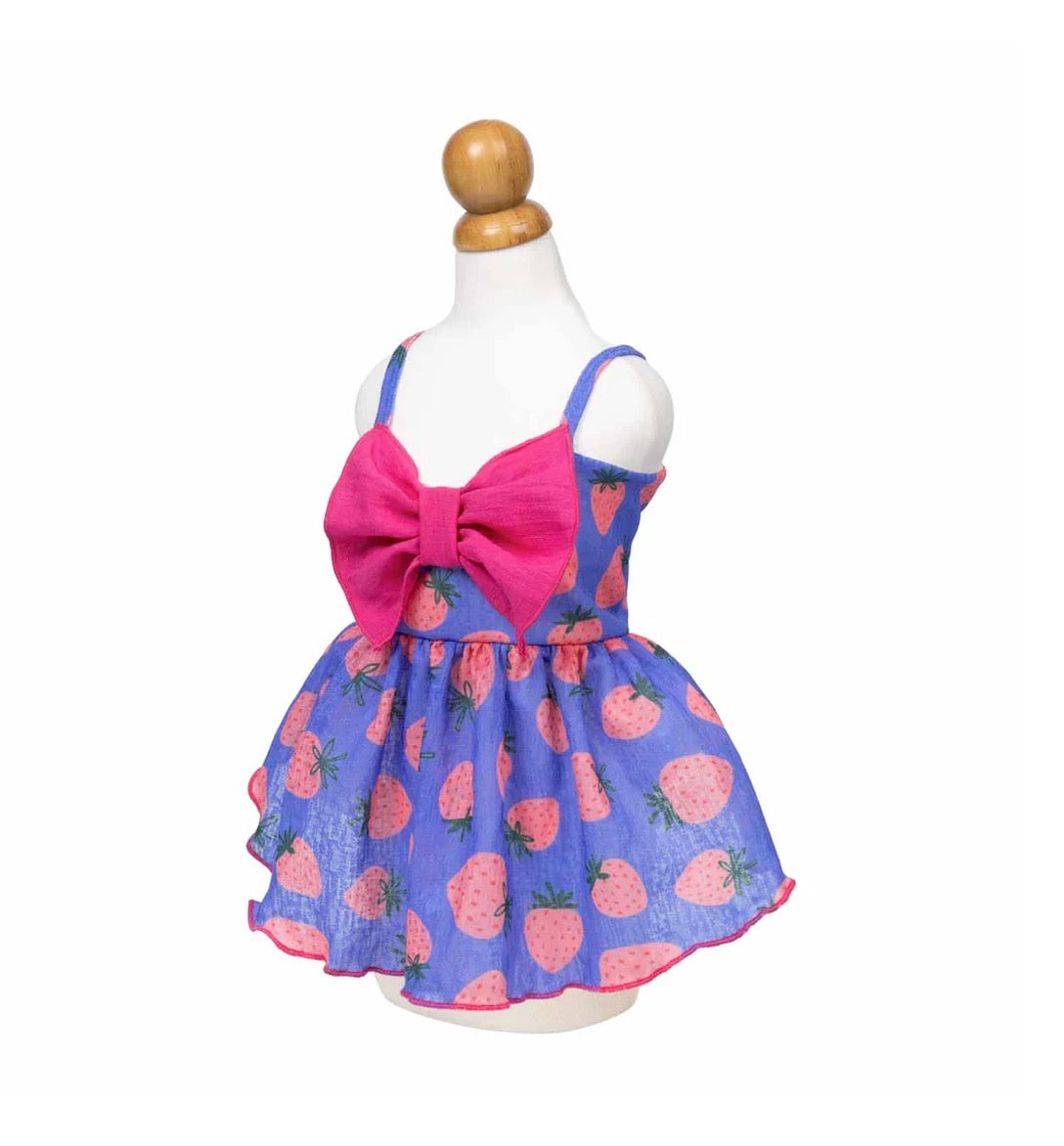 Bowknot Strawberry Dress