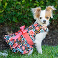 Blooming Blue & Peach Floral Harness Dress