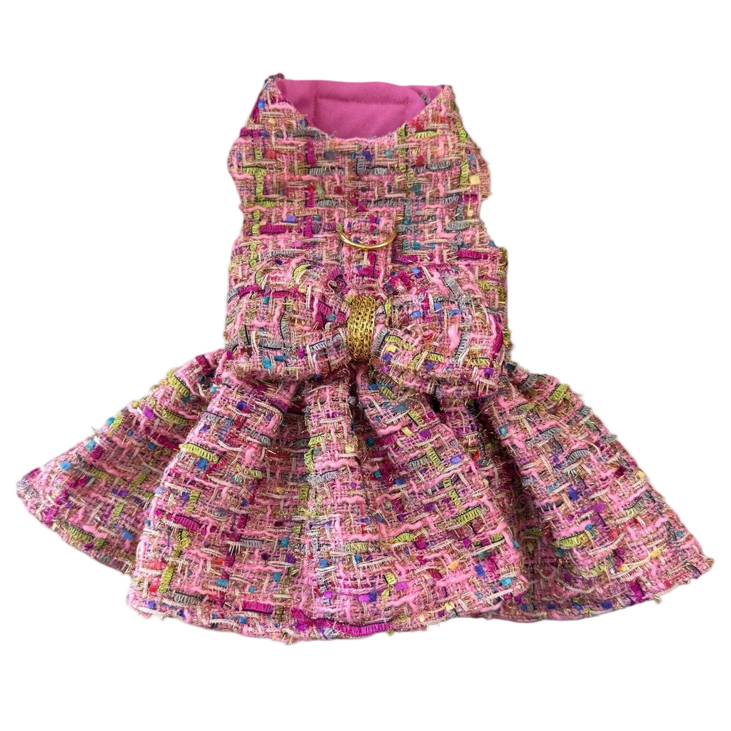 Parisian Tweed Luxury Harness Dress