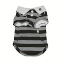 Grey Striped Polo