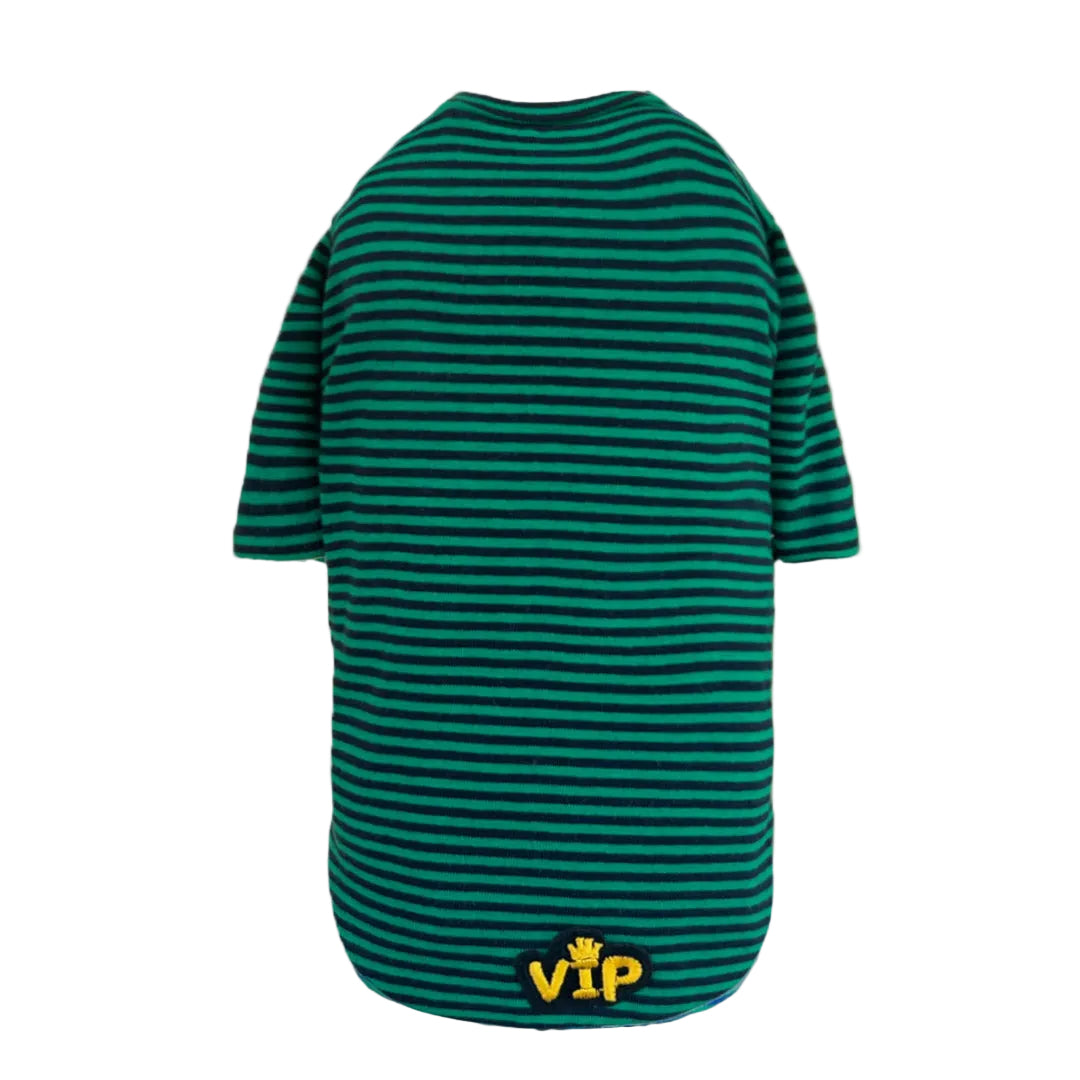 Striped Dog Tee - Available in 5 Curated Colorways