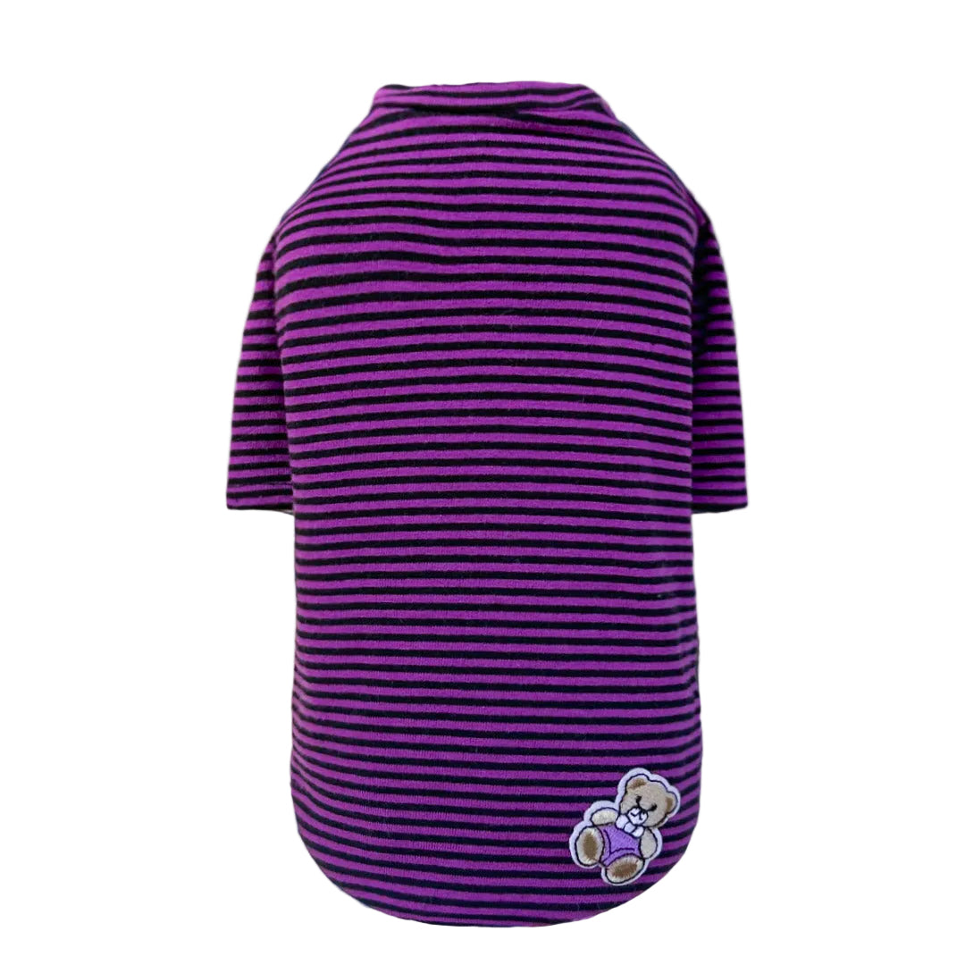 Striped Dog Tee - Available in 5 Curated Colorways