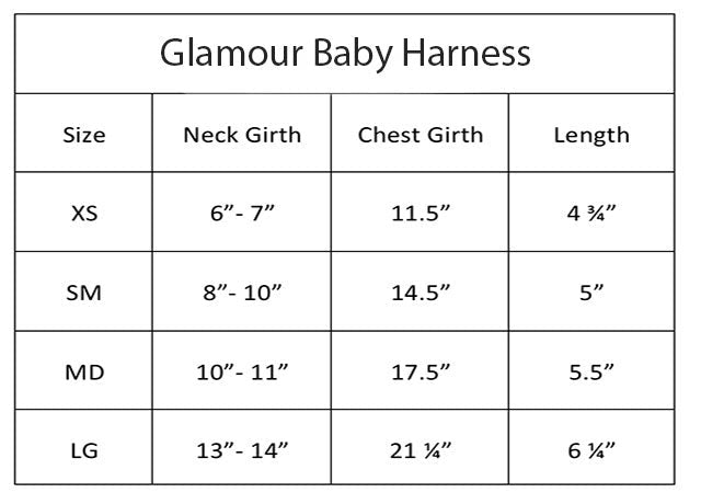 Glamour Baby Harness - In 3 Curated Colorways