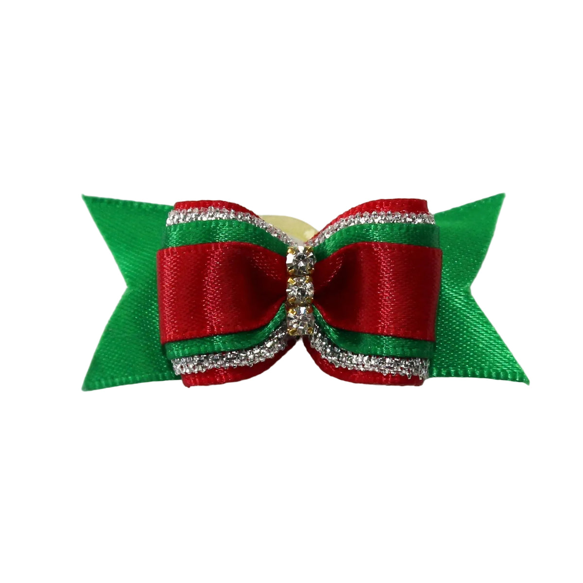Red & Green Holiday Bow