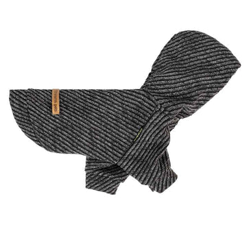 Silver Striped Dog Hoodie
