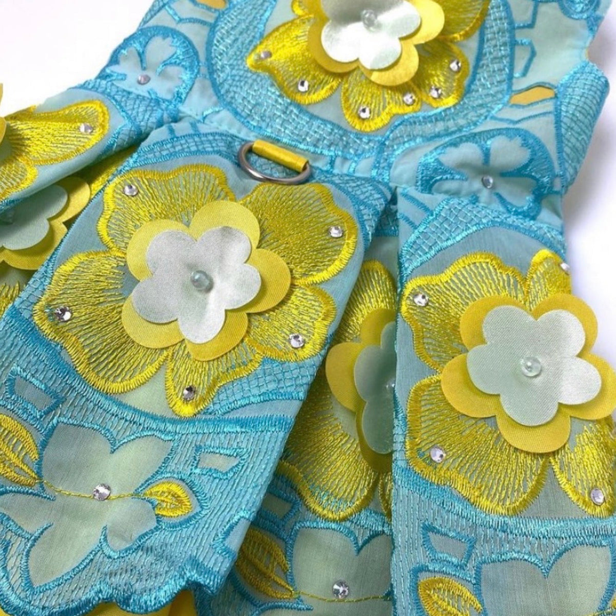Spring Flowers Aqua Couture Harness Dress