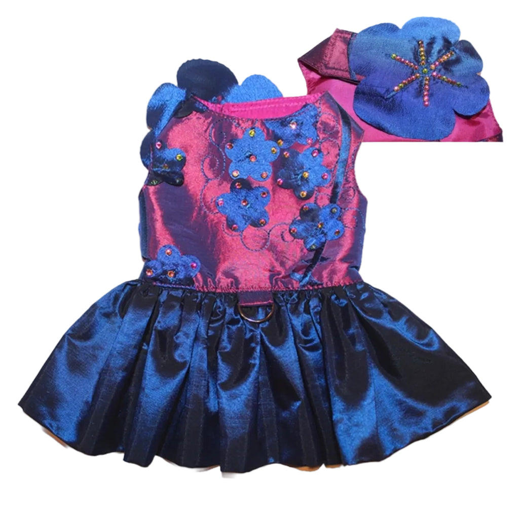 Plumeria Gardenia Lily Couture Harness Dress
