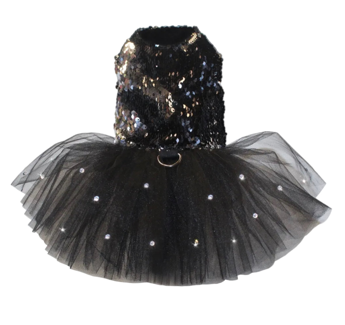 Black Glitter Sparkle Tutu Dress