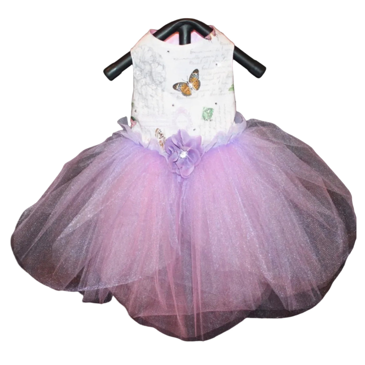 Lavender Rose Paris Butterfly Tutu Dress