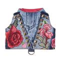 Studs & Roses Designer Denim Vest (Add-On Tutu Option)