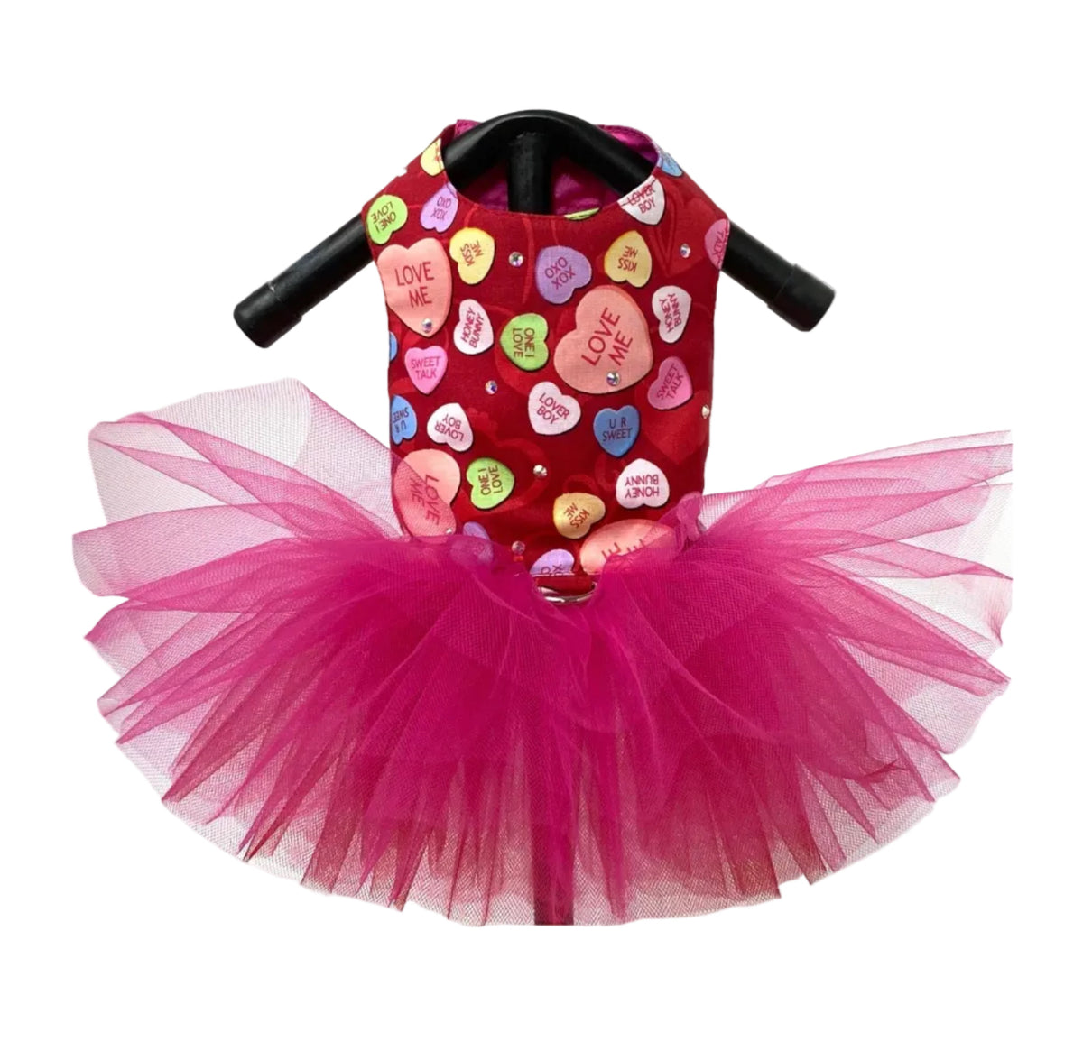 Conversation Hearts Couture Dog Dress