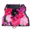 Magenta Pink & Black Mermaid Sequin Vest