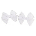White Lace Bow Hair Clip