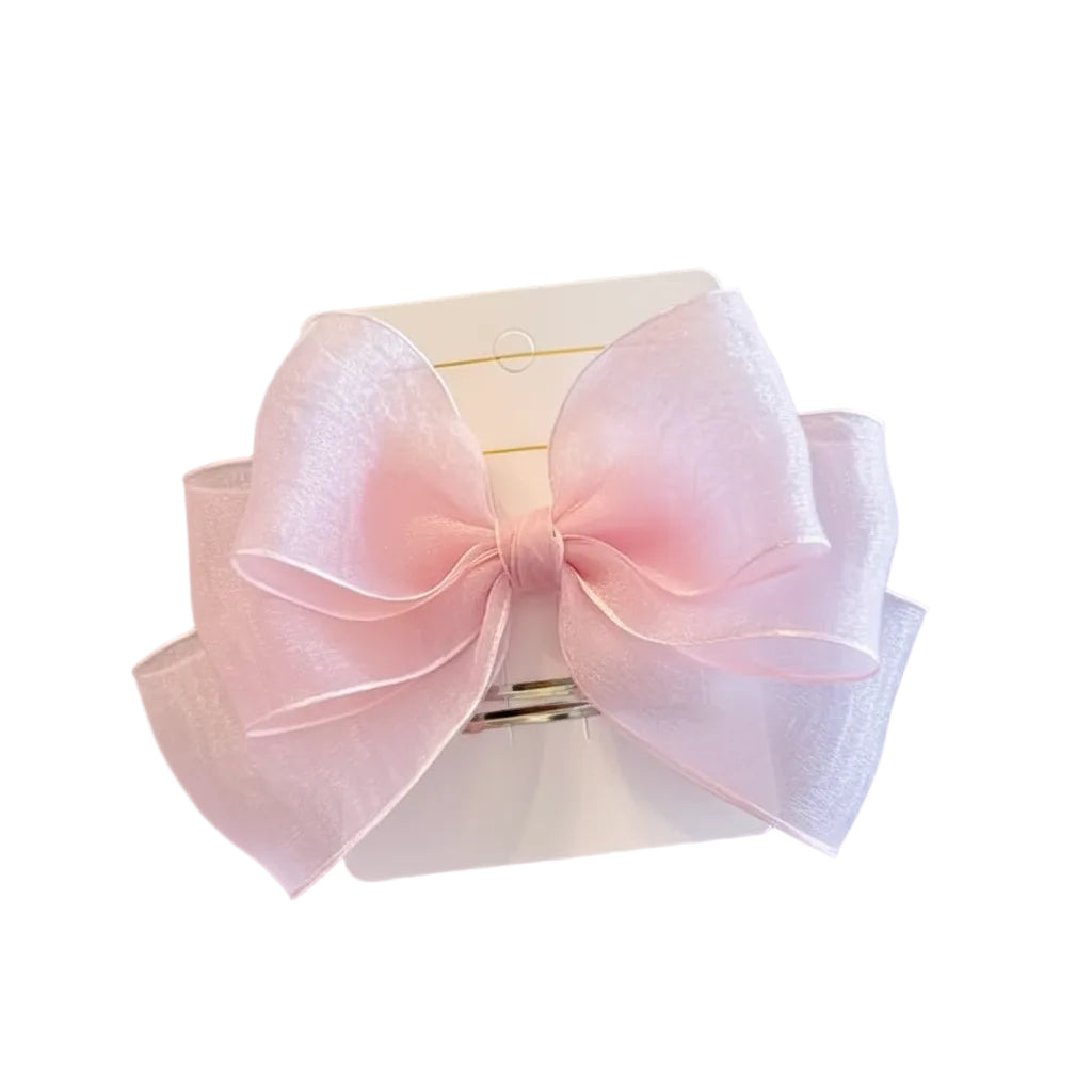 Multi-Layer Chiffon Bow Hair Clip