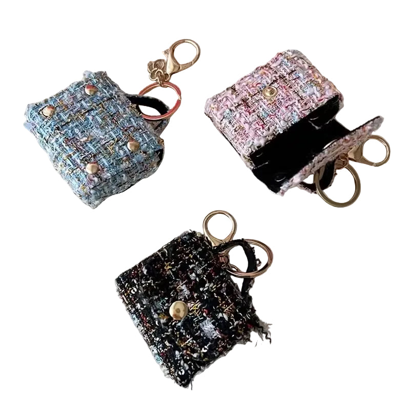 Tweed Waste Bag Holder Keychain
