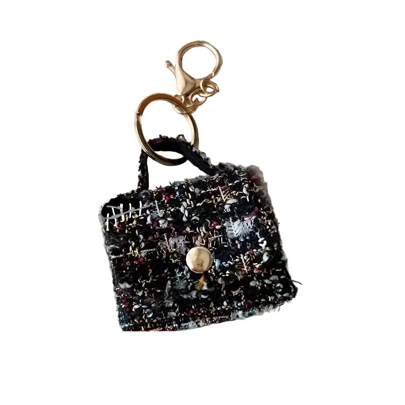 Tweed Waste Bag Holder Keychain
