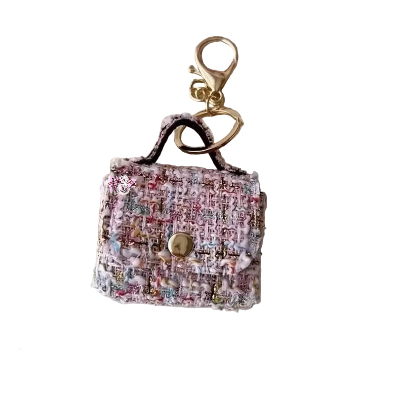 Tweed Waste Bag Holder Keychain