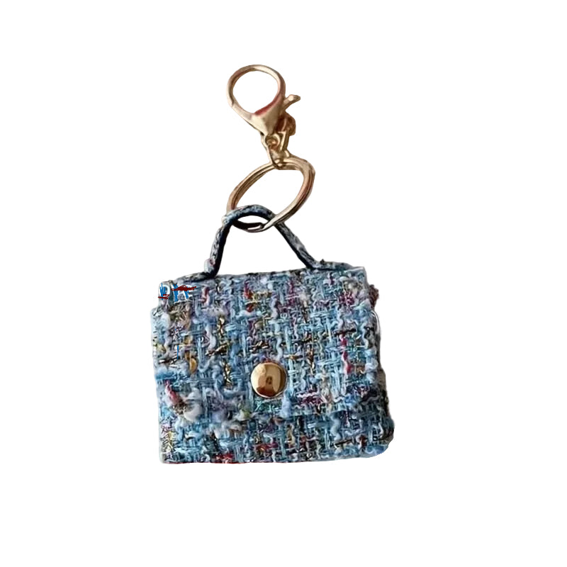 Tweed Waste Bag Holder Keychain
