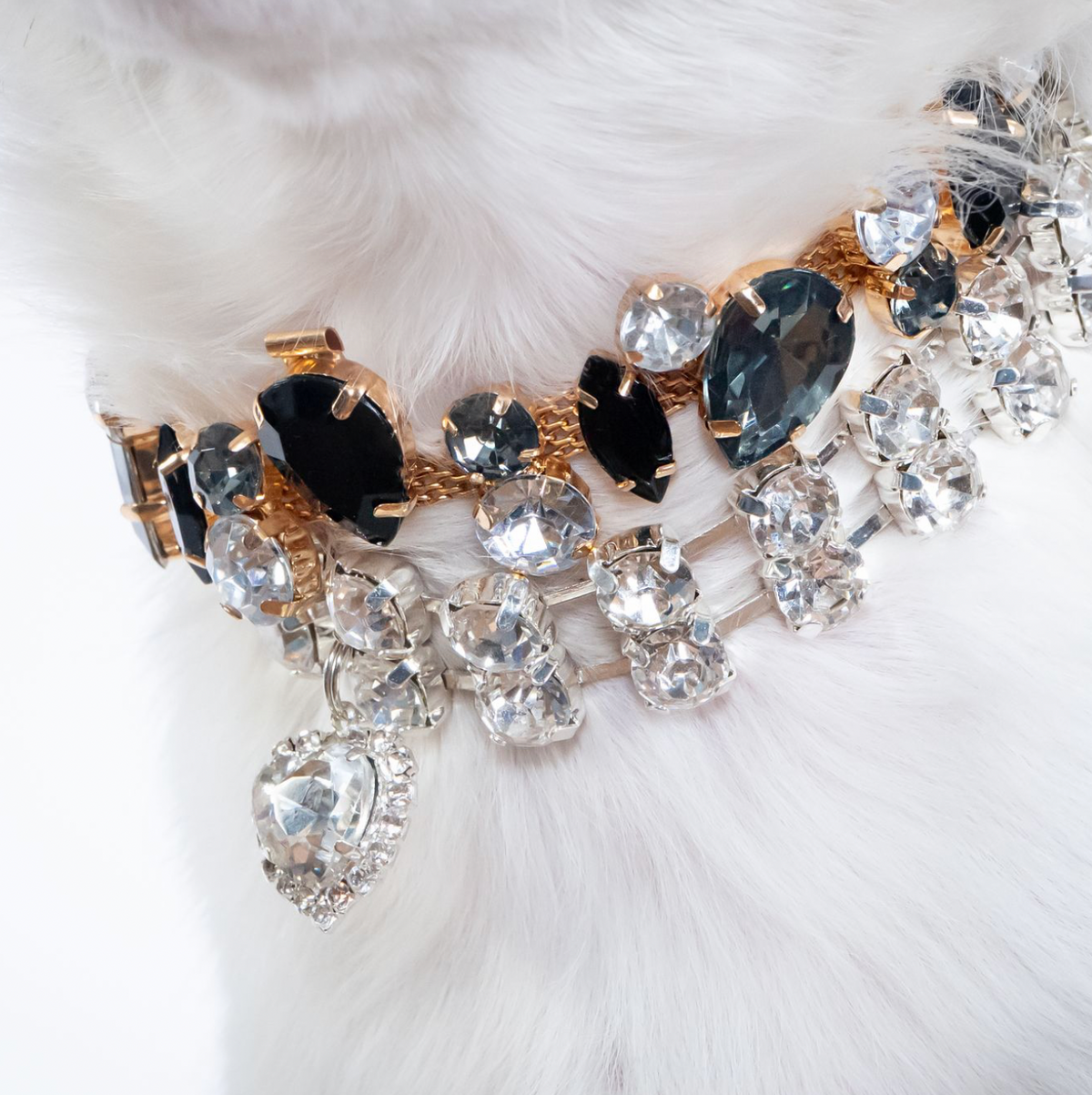 Midnight Spark Adjustable Rhinestone Necklace