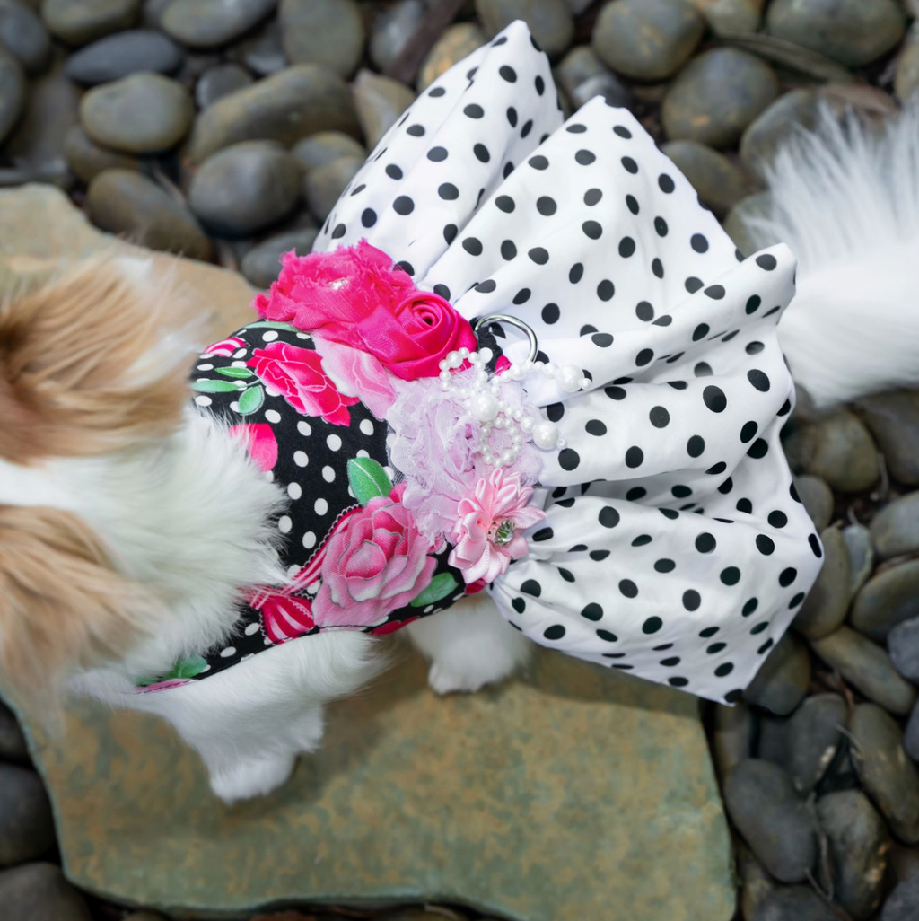 Love Polka Dot Harness Dress