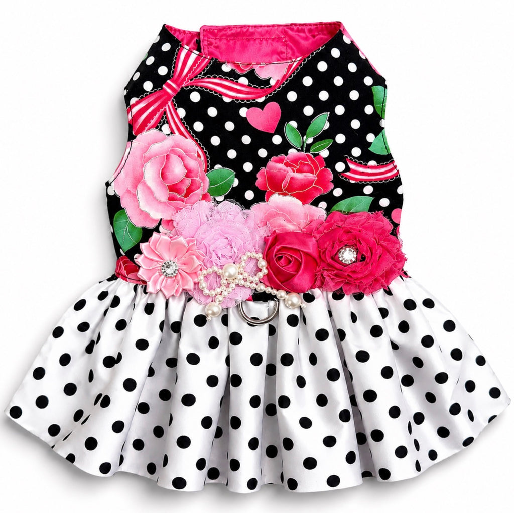 Love Polka Dot Harness Dress