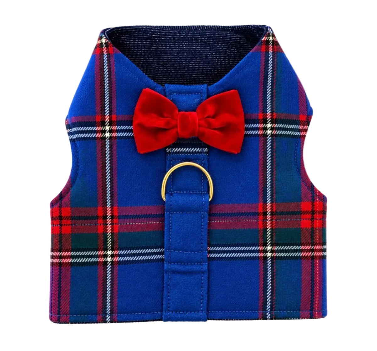 Red & Blue Plaid Harness