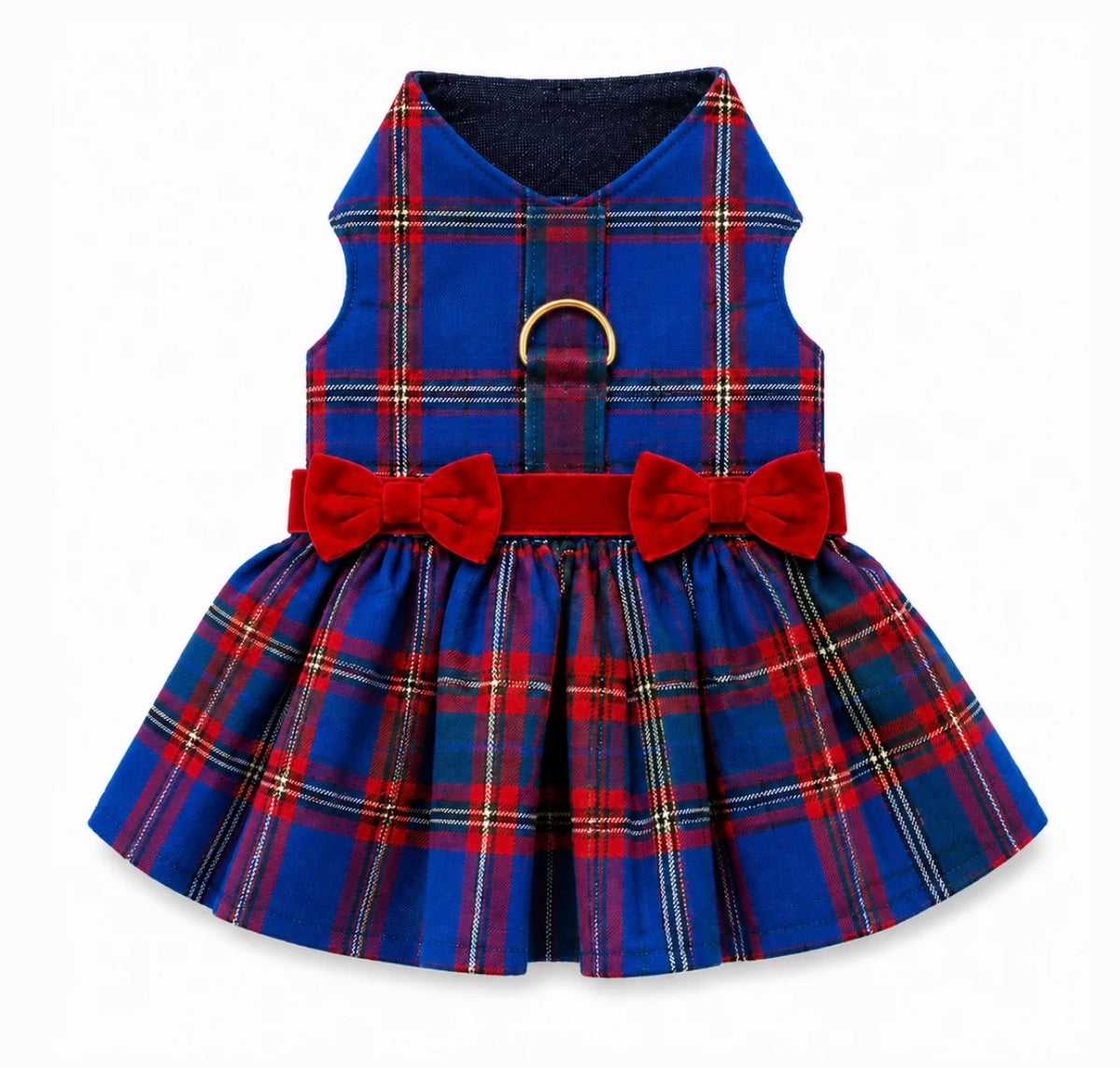 Red & Blue Plaid Dress