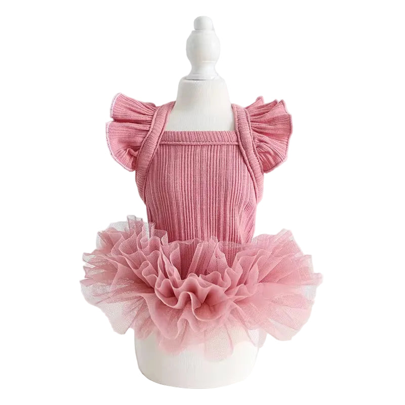 Fairy Sleeve Luxury Cotton Dress