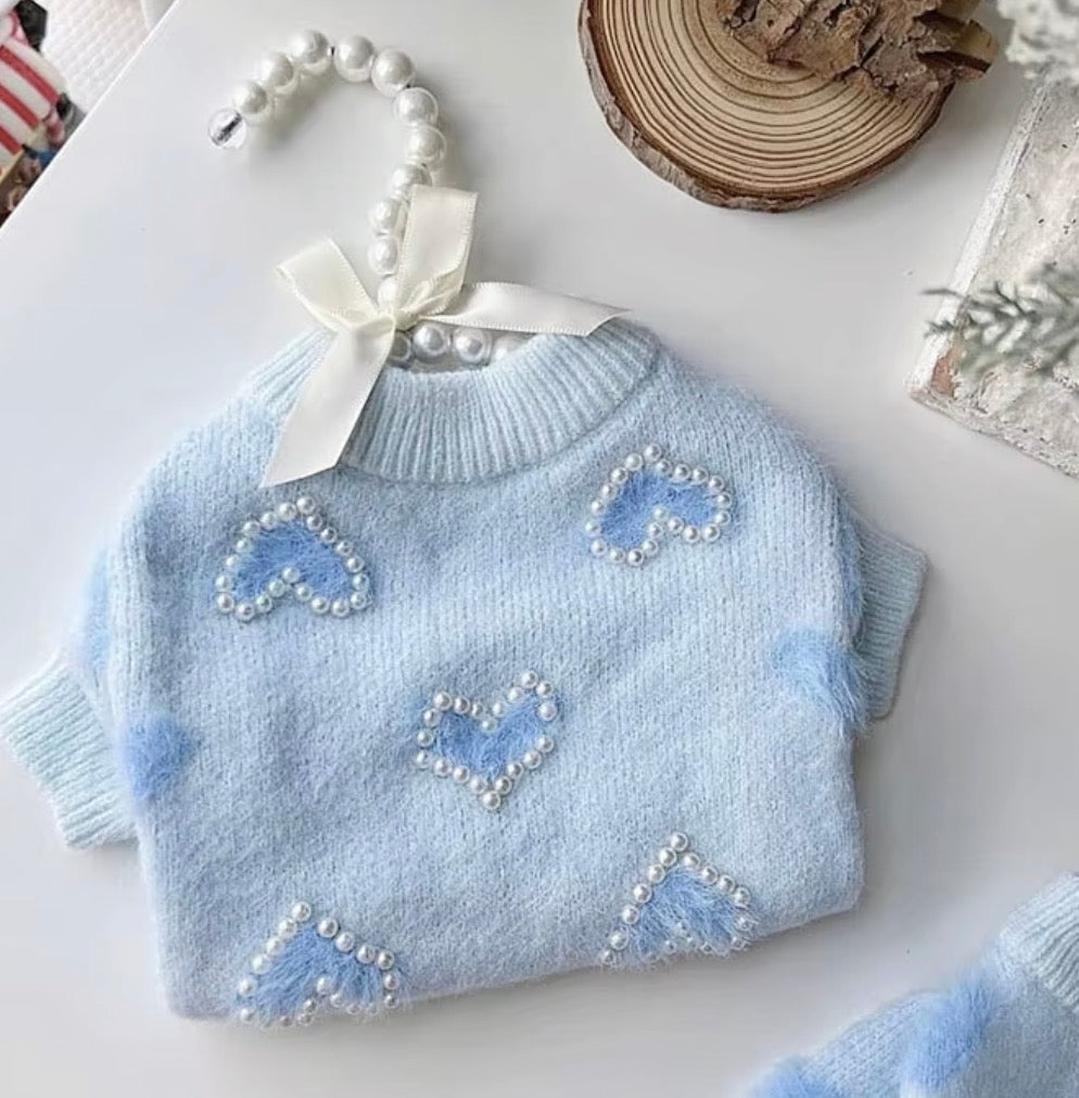 Pearl Heart Sweater - In 2 Curated Colors