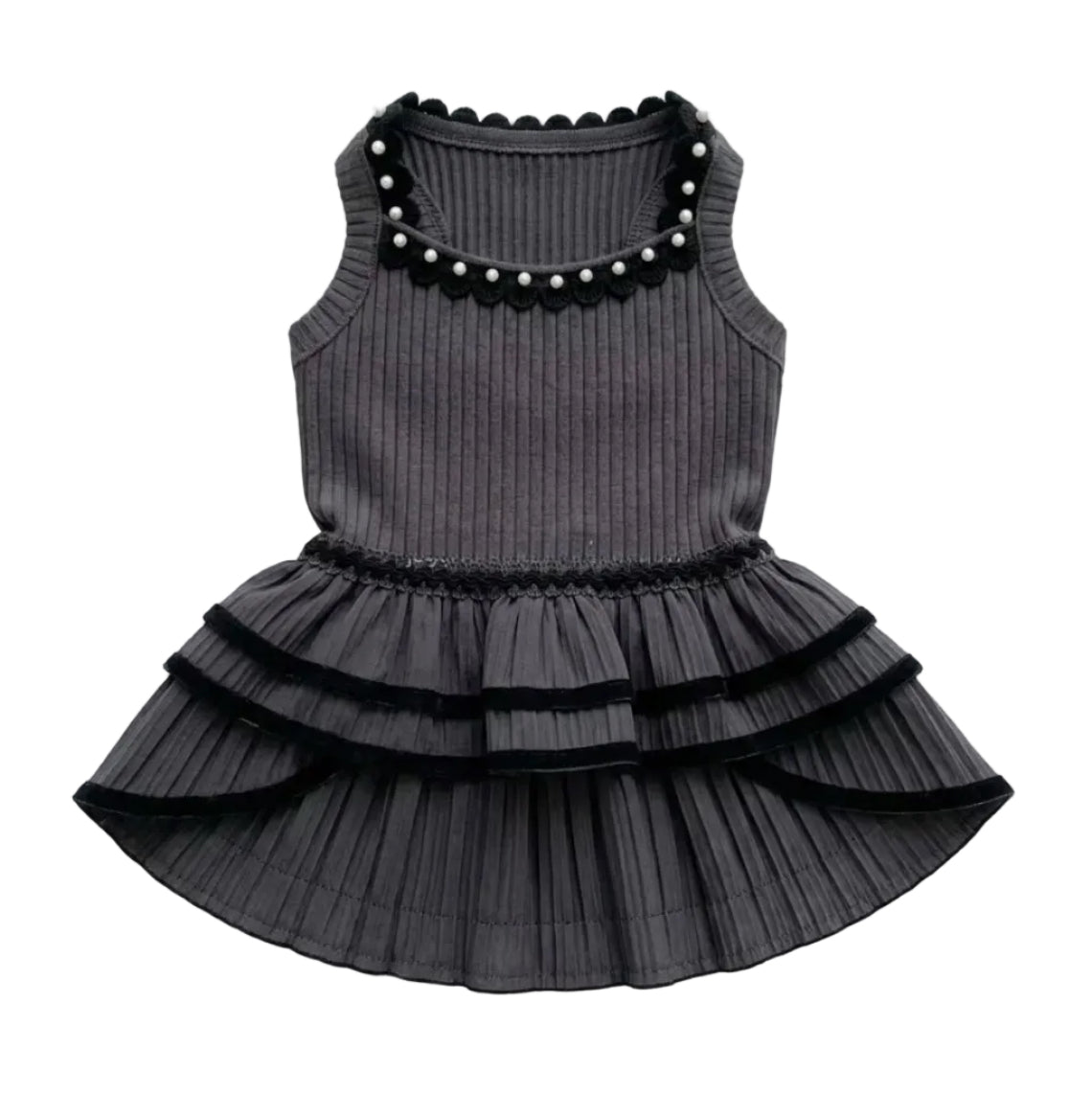 Victorian Pearl Ruffle Dress - In 2 Curated Colorways