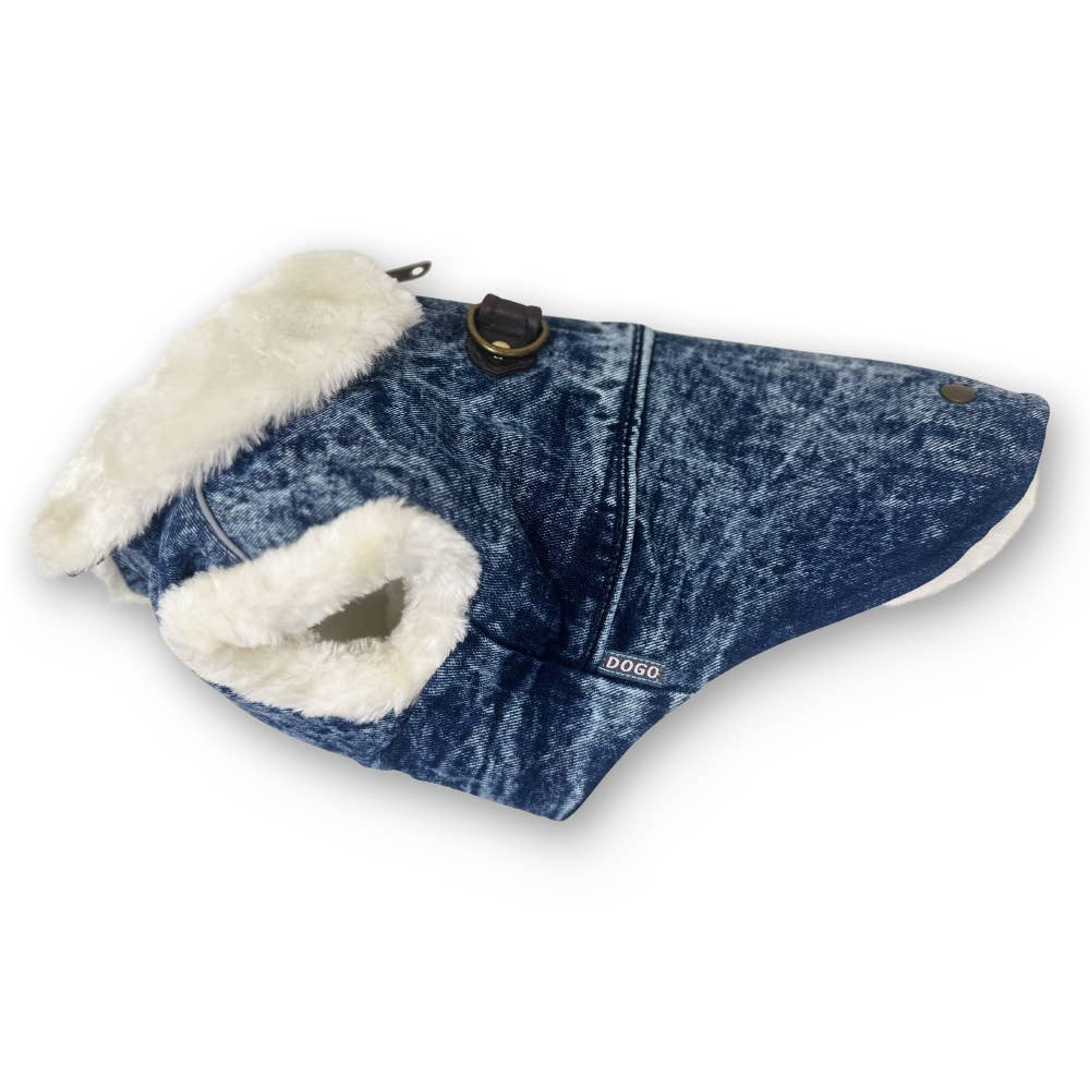 Furry Runner Denim Coat