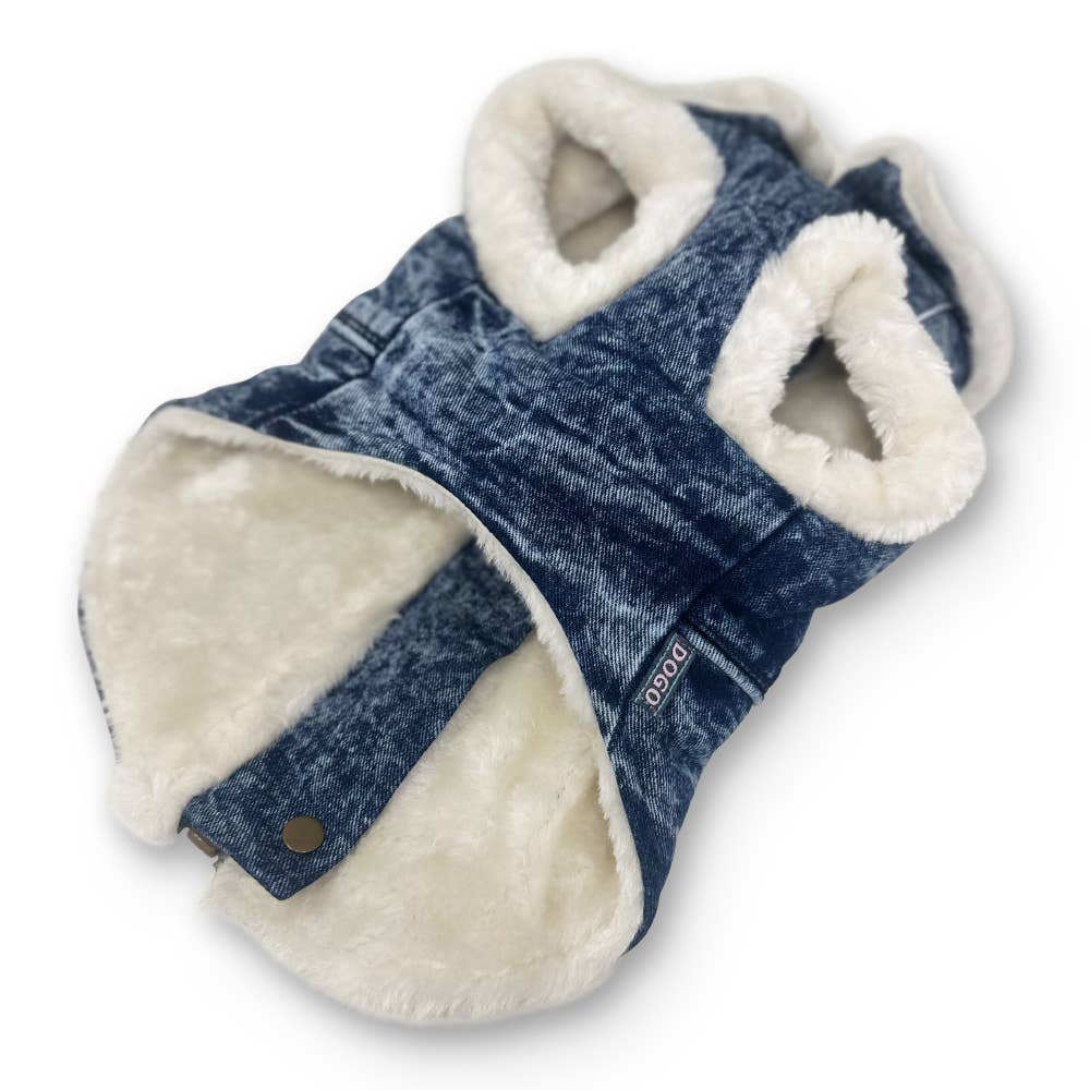 Furry Runner Denim Coat